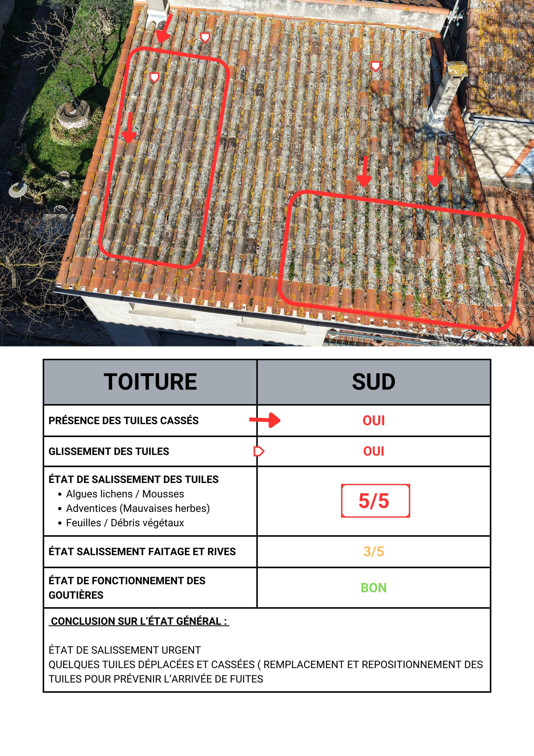 Exemple de rapport d’inspection généré par drone – Entreprise F.F
